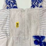 Farm Rio  Off-White Floral Cascade Wavy Midi Dress Size XXS Photo 8