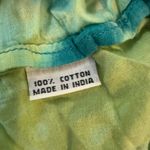Roberta Roller Rabbit  Tie Dye Green Cotton One Size Scarf Dress Cover Up Photo 3