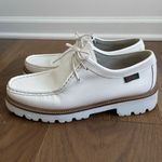Bass Wallace White Leather Ranger Super Lug Moc Shoe Oxford $200 9 Photo 2
