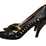 Michael Kors  Black Pumps Size 8 Women's Heels Sz 8 Carmen Cage Heels Photo 1