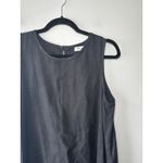 Magic  LINEN Black Linen Asymmetrical Flowy Light‎ Dress Royal Toscana Size Small Photo 4