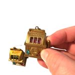 Money Game Camp Novelty Earrings Gold Photo 3