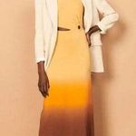 Sandro Aja Dress Orange Womens Size FR 38 US Photo 1