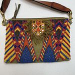 Clutch Handbag Multicolored Beading Embroidery Crossbody Bag Detachable Strap Photo 3