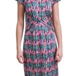 Zac Posen  Silk Multicolor Abstract Print Dress Size 4 Photo 0