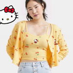 Hello Kitty Yellow  Cherry Cardigan Only M Photo 0