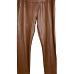 Bagatelle Brown Faux Leather Leggings Photo 0