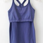 Cornflower Blue Racerback Strap Tank Athletic Performance Support Top Small Photo 3