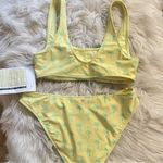 Stoney Clover Lane x Target Yellow Green Palm Tree Bikini Swim Suit 2 pc L new Photo 5