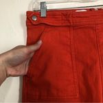 Urban Outfitters UO BDG Bright Coral Orange Crop Straight Leg High Rise Pants Photo 1
