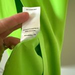 Misha Collection NWT  Alden Satin Midi Dress in Lime Green - Size S Photo 10