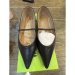 Sam Edelman  Women Nesta Mary Jane Flat Black Leather Size 6.5 Ballet Pointed Toe Photo 1