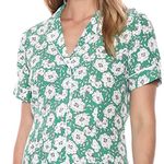 Calvin Klein CK Jeans women's XL short sleeve floral spring summer flower dress Photo 2