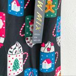 Holiday Hot Cocoa Christmas Leggings One Size Black Photo 3