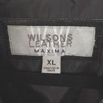 American Vintage Vintage 90s Wilsons Leather Black Longline Trench Coat Matrix City Womens XL Photo 6