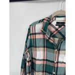 J. Crew Classic Fit Boy Button Front‎ Shirt Women 12 Green Long Sleeve Western Photo 6