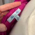 She & Sky Magenta Off-Shoulder Ruffle Romper in Size Large Photo 4