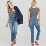 Spanx Ankle Straight Leg Jeans in Vintage Indigo Size XL Photo 4