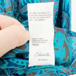 Cleobella  Jayda Organic Cotton Blue Block Print Blouse Size Small Photo 8