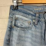 American Eagle  Distressed Light Wash 90s Straight Leg Jeans Size 00 Photo 6
