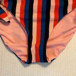 Kate Spade Bikini Bottoms Multicolored Stripes Side Tie Bow REVERSIBLE Sz L NWT Photo 3