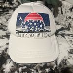 Billabong ⭐️ California Love Trucker Hat Snap Back Mesh Back Foam Stars White Photo 5