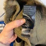 Anthropologie Pilcro Flutter-Sleeve Button Down Tunic Mini Dress Military XS Photo 12