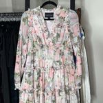 Needle & Thread Rose Powder Chiffon Tiered Romantic Whimsical Gown in Moonshine Photo 7