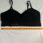 PINK - Victoria's Secret  Black Lace Bralette Size M Festival Geometric Sheer Photo 1
