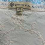 Democracy Elegant Ivory Crochet & Embroidered 2x Blouse. 2607 Photo 4