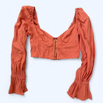 Urban Outfitters -outfitters Women's Orange and Pink Crop-top Photo 0