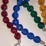 Vintage Colorful Beaded Crucifix Prayer Beads Necklace Photo 6