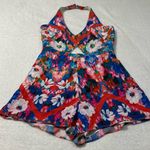 NBD WOMENS Summer Cut out Colorful Floral Halter Romper Pink Size M Photo 9