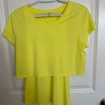 Free People Movement Layered Top Size Large Yellow Photo 0
