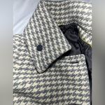 SOIA & KYO  Gray Houndstooth Wool Belted Jacket | M Photo 9