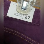 PacSun  Low Rise Button Fly Straight Leg jeans - Purple size 27 NWT Photo 2