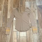 Free People  We the Free Mod Stripe Cuff Thermal Top Photo 3