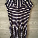 Athleta  dress navy‎ striped small Photo 0