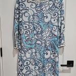 Lilly Pulitzer  Sarah Tunic Dress Spa Blue Shape Up Or Ship Out Small Photo 7
