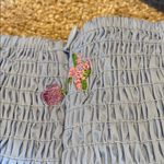 English Factory Floral Embroidered Puff Slv Babydoll Powder Blue Multi XS *flaw Photo 13