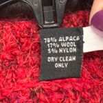 Tabask Vest Women XL Red Alpaca Wool Boucle Pockets Cozy Soft Peruvian Handmade Photo 12