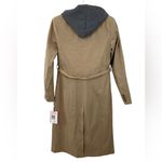 Avec Les Filles NWT  Double Breasted Trench Coat Size XS with Zip Out Faux Hoodie Photo 1
