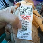 Missguided  Maternity Tan Plaid Button Down Shirt Photo 3