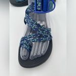 Chacos Chaco Women's Classic ZX2 Sandal J107220 Outdoor Hiking Black Blue Green Size 5 Photo 1