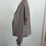 Dennis Basso Printed Luxe Crepe Double Breasted Jacket - Taupe/Black Size 4 Photo 10