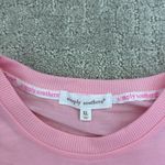 Simply Southern “Smile” graphic long sleeve appliqué pink Stoney clover tee Photo 2