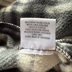 Como vintage black and white plaid flannel long sleeve collared shirt shacket S Photo 9