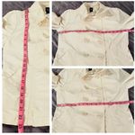 Gap  Double Breasted Long Sleeve Lightweight Jacket Cream M Photo 9
