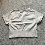 Aerie Sidewalk Seamless Crop Top Tan Size L Photo 4