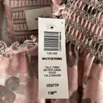 Aritzia Wilfred Wuthering Puff Sleeve Chiffon Blouse Pink/Bitter Sage 2XS NWT Photo 2